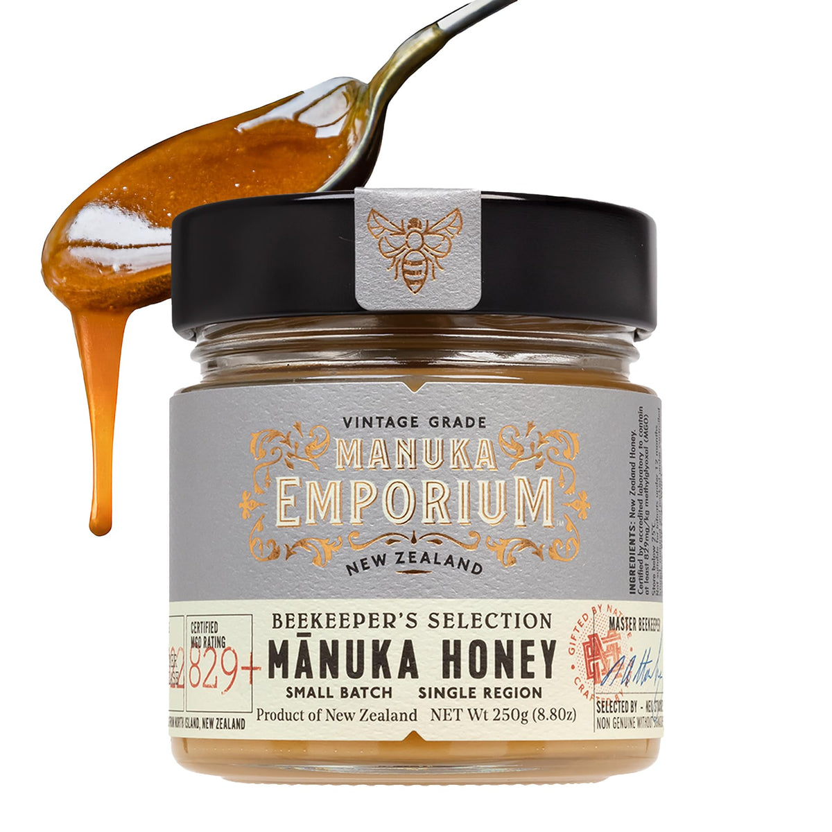 Manuka Emporium Raw Manuka Honey Packets MGO 263+ | 24 x 0.18oz Single-Serve Snaps | Certified Monofloral New Zealand Honey | UMF 10+ Equivalent | Travel-Friendly Superfood for Daily Wellness