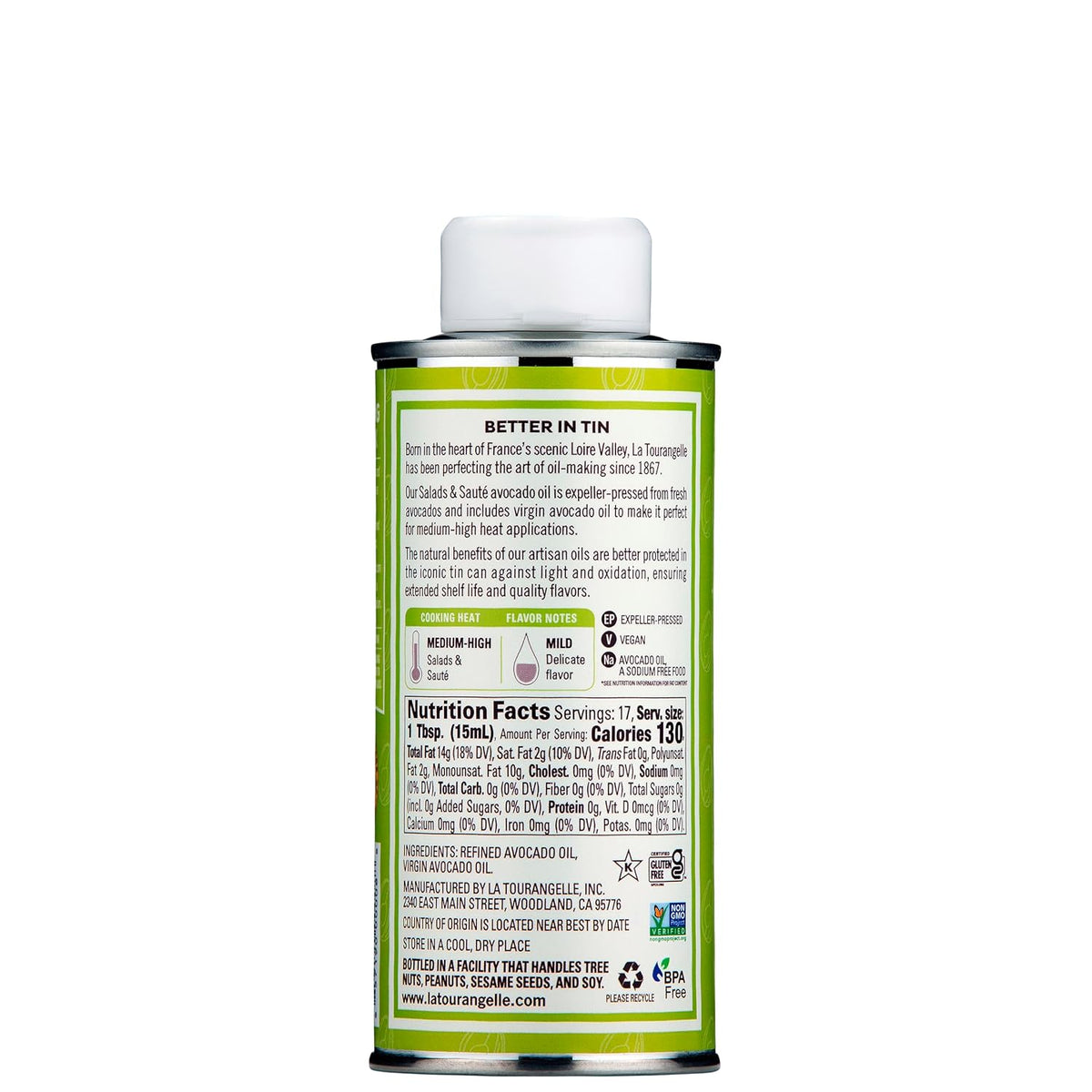 La Tourangelle, Favorites Trio of Oils - Roasted Walnut Oil, Avocado Oil, Toasted Sesame Oil, Gift Set, 8.45 fl oz (Set of 3)